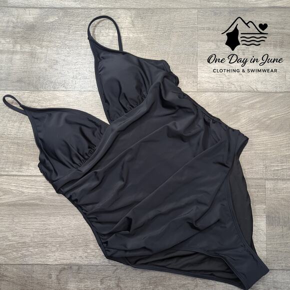 Cupshe V Neck Tummy Control One Piece Swimsuit Size XL - Picture 3 of 7